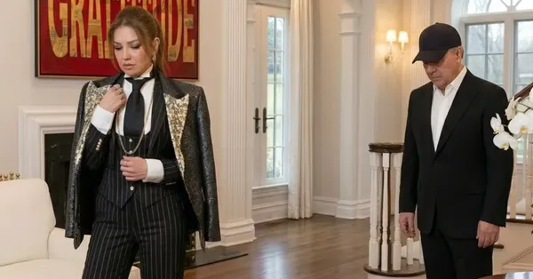 Thalía y Tommy Mottola