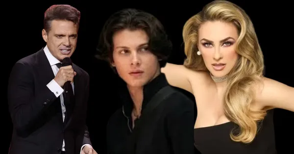 Luis Miguel, su hijo y Araceli Arámbula