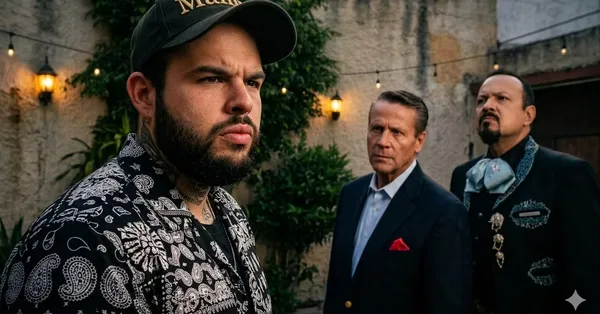 Emiliano Aguilar, Alfredo Adame y Pepe Aguilar