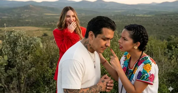 Belinda, Nodal y Ángela Aguilar
