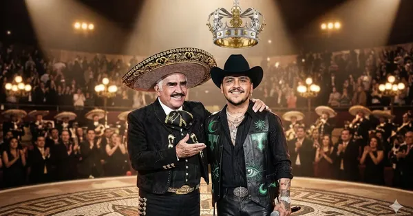 Vicente Fernández y Christian Nodal