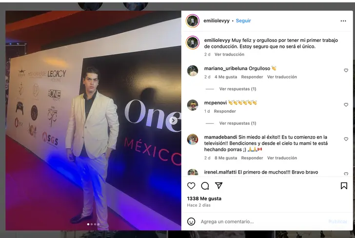 Vía Instagram José Emilio Levy