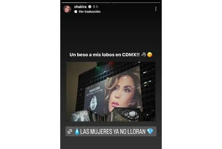 Vía Instagram stories Shakira