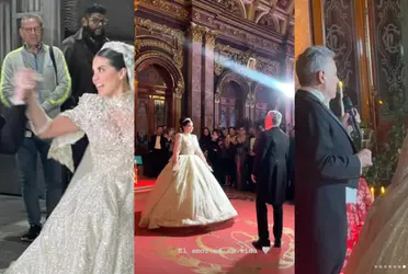 El actor y su novia llegaron al altar en una boda muy ostentosa, rodeados de amigos famosos