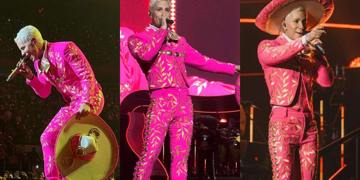 El famoso cantante pagó miles por su traje de charro de color rosa que ha sido muy polémico