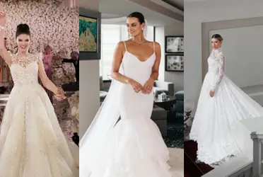 Estas famosas usaron vestidos de novia muy impactantes para casarse durante este 2023
