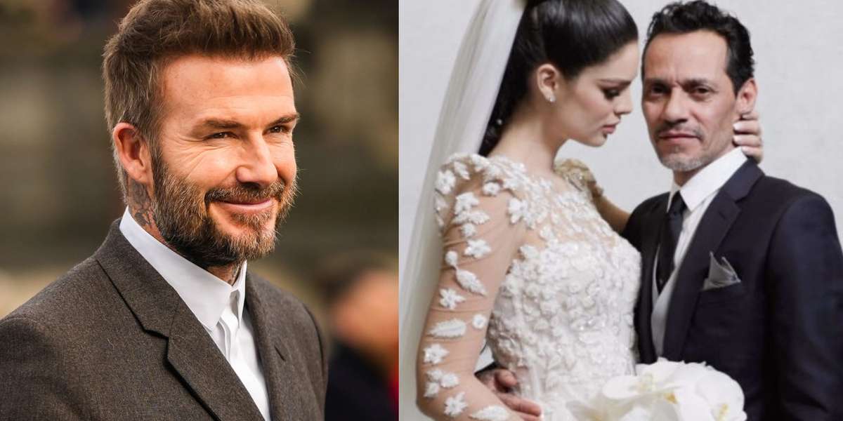 Marc Anthony tuvo grandes invitados a su boda a la que no pudo faltar David Beckham quien ha sido muy cercano al cantante desde hace muchos años.