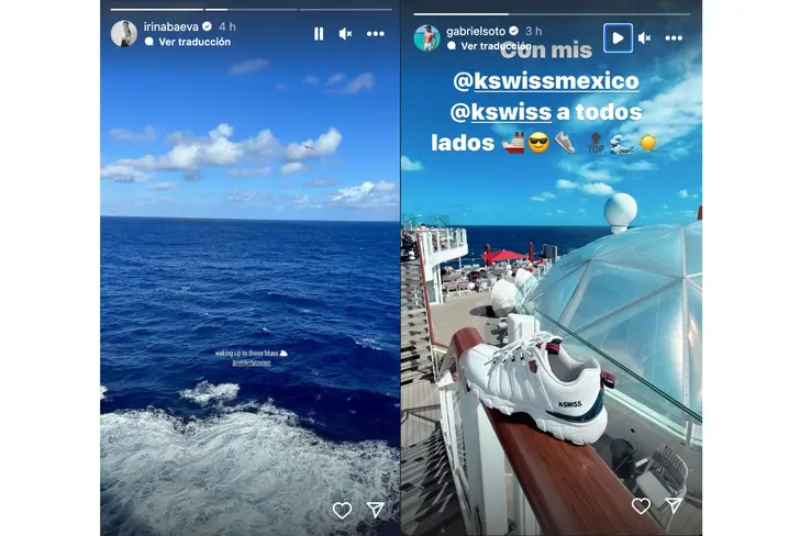 Vía Instagram Irina Baeva y Gabriel Soto