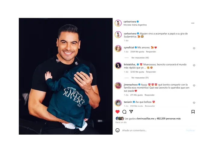 Vía Instagram Carlos Rivera