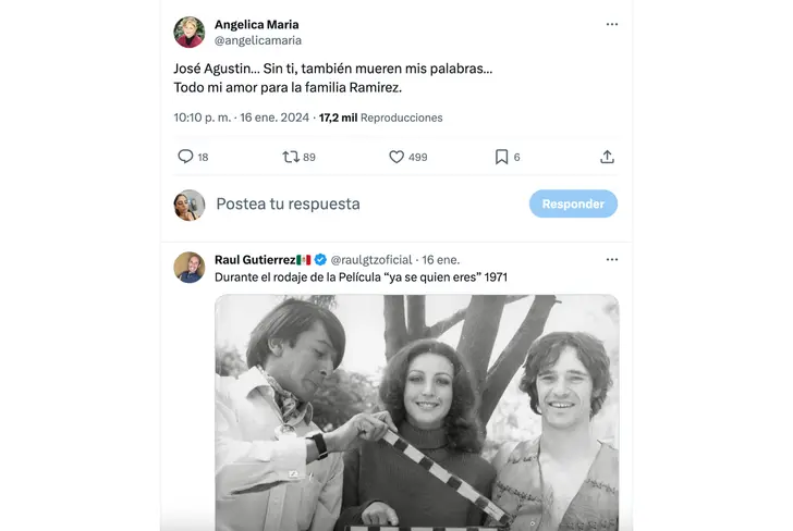 Vía Twitter Angélica María