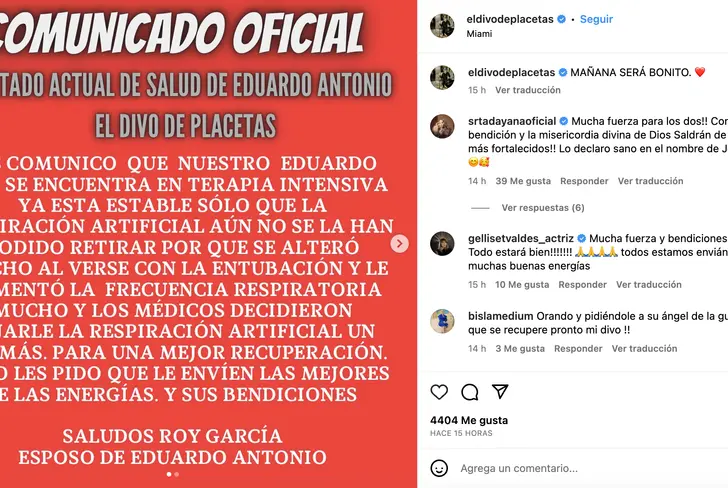 Vía Instagram Eduardo Antonio