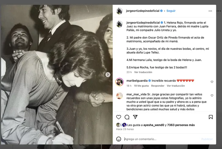 Vía Instagram Jorge Ortíz de Pinedo