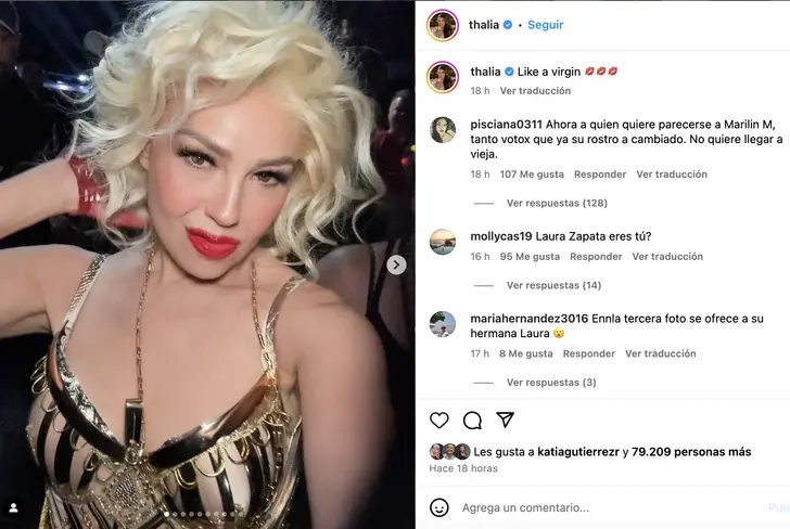 Vía Instagram Thalía