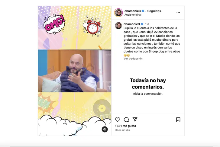 Vía Instagram 'Chamonic3'