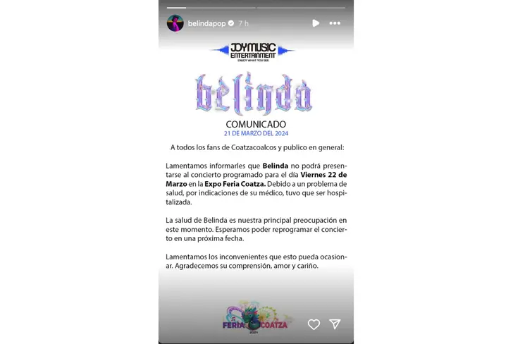 Vía Instagram Belinda
