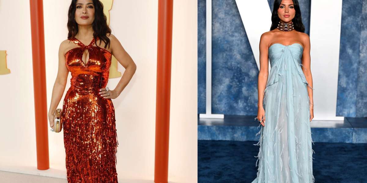 Los miles que habría pagado Salma Hayek por su vestido para los Oscars, que no se comparan a lo que pagó Eiza González