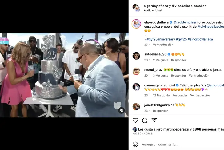 Vía Instagram 'El Gordo y la Flaca'