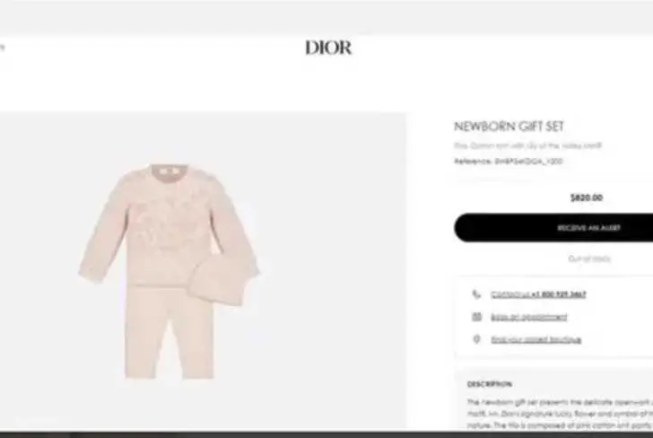 Vía página web Dior