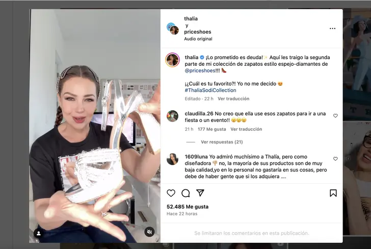 Vía Instagram Thalía