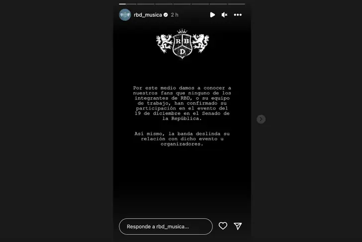 Vía Instagram RBD