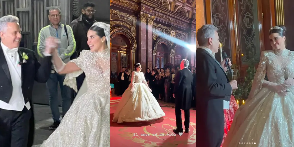 La lujosa boda de Alexis Ayala y su novia Cynthia Aparicio, 28 años menor que él