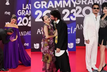 Las parejitas más románticas de la alfombra roja de los Latin Grammy 2023. Christian Nodal y Cazzu no fueron los únicos