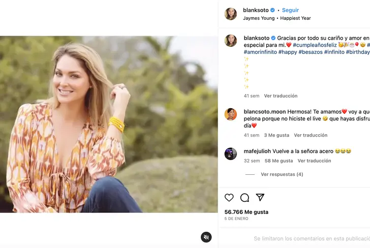 Vía Instagram Blanca Soto
