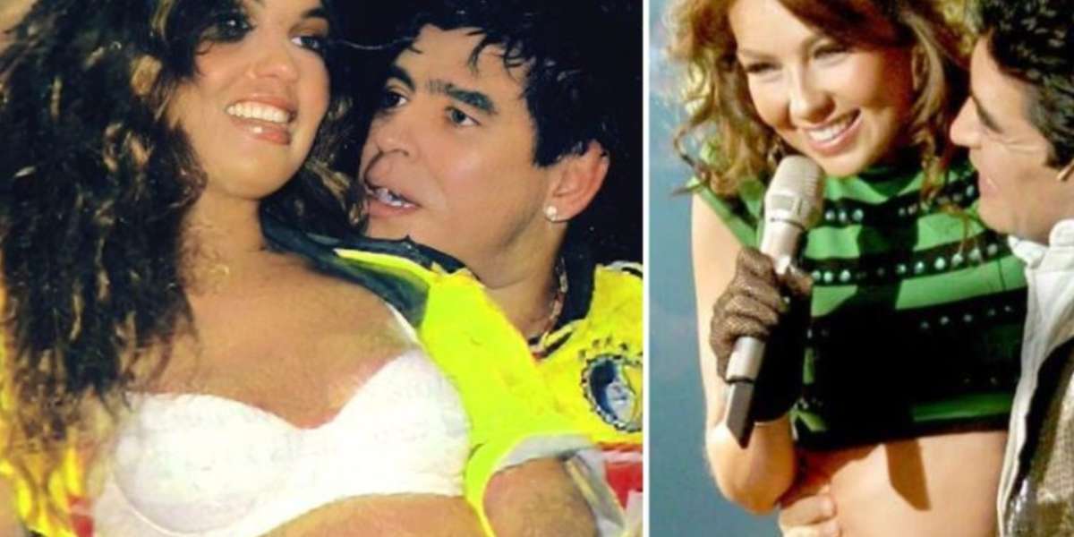 Thalía criticada al dar el último adiós a Maradona con fotos atrevidas