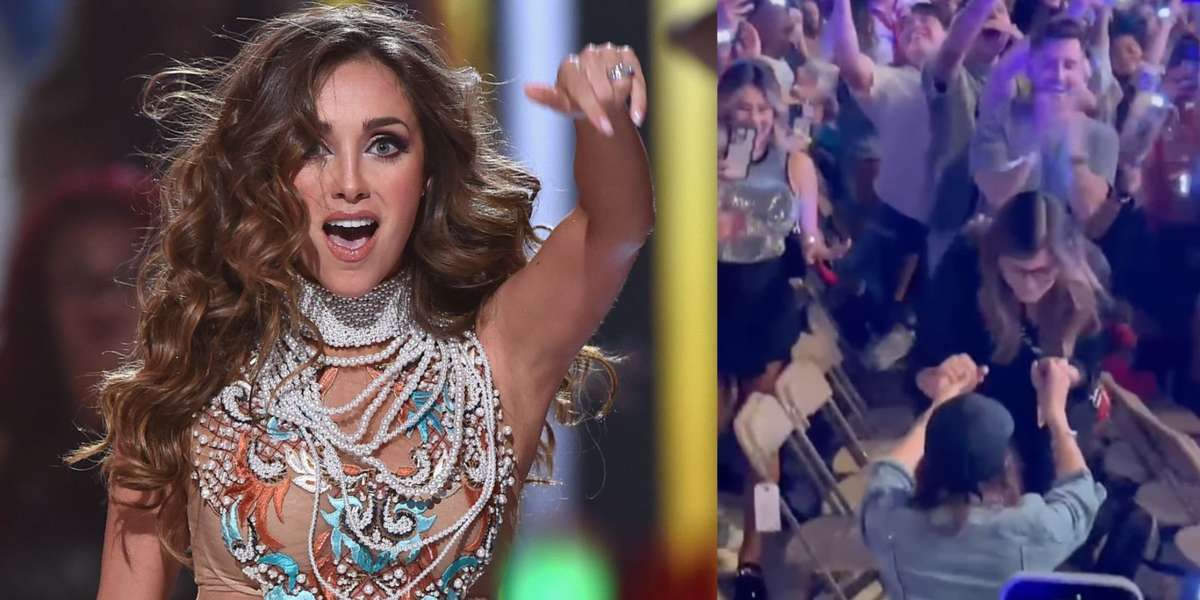 (VIDEO) La reacción de Anahí cuando una mujer le pidió matrimonio a su novia en pleno concierto de RBD