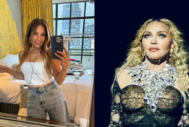 La cantante mexicana decidió sorprender a sus fans con su creativo atuendo para acudir al concierto de la 'Reina del pop'