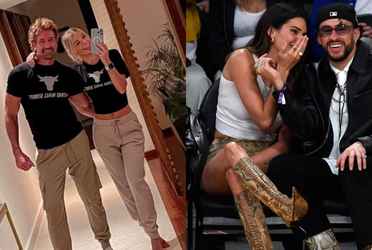 Al puro estilo de Gabriel Soto e Irina Baeva, Bad Bunny y Kendall Jenner llegaron vestidos igual