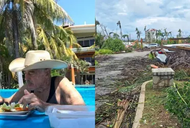 Así quedó la casa de Andrés García en Acapulco, tras el paso del huracán Otis   