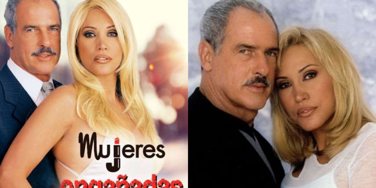 Laura León y Andrés García trabajaron juntos en la telenovela Mujeres Engañadas, en la interpretaban a un matrimonio con dos hijas 