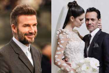 Lo que fue capaz de hacer David Beckham por Marc Anthony en su boda que ningún futbolista lo haría