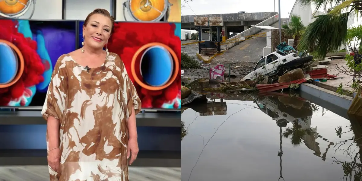 Sylvia Pasquel reaparece tras el paso del huracán Otis